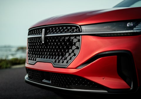 The sleek grille of a 2024 Lincoln Nautilus® SUV with the available Jet Appearance Package makes a bold statement. | Maguire's Lincoln in Palmyra PA